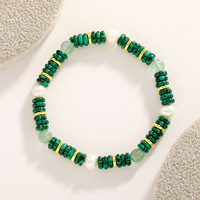 Collier en perles de pierre naturelle pour femmes, best-seller 2024, luxe léger, plaqué or véritable, perle de niche, haut de gamme et simple