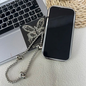 Étui de téléphone miroir de luxe pour femme, style coréen, en silicone TPU antichoc, pour <span class=keywords><strong>iPhone</strong></span> 17 16 Pro Max 15 Plus 14 13 12 - Product Image 5