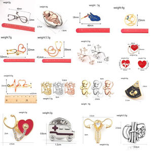 Mode opale émail broche broche garçons et filles infirmière médicale bijoux pour fête et <span class=keywords><strong>mariage</strong></span> alliage avec placage technologie cadeau - Product Image 4