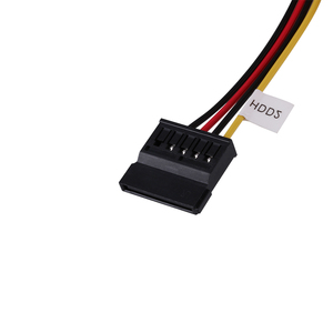 UL1007 PH2.5mm 6Pin HSG <strong>to</strong> <strong>SATA</strong> 15 Pin Female Wire Harness Splitter Braid Shielded PVC Jacketed HDD Power Cable For Computer Use