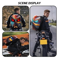 Mochila LED para Bicicleta Personalizable con Ojos Animados, Luz LED Programable por Aplicación, Carcasa Rígida, Impermeable, Ligera y Externa
