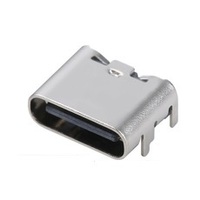 Connecteur audio USB Type C étanche à charge rapide FOXECO, terminal femelle DIP 6/16/24 broches, plastique noir