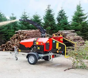 Trituradora especial para granjas forestales, máquina de trituración de ramas de sauce, operación estable