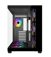 Nouveaux étuis pour ordinateur de jeu de style moderne boîtier d'installation rapide en verre trempé boîtier pour ordinateur de bureau ATX Gamer