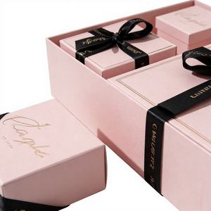 Embossing Ribbon Recyclable Luxury High-End Gift <b>Boxes</b> <b>Removable</b> Lid Custom Logo Eco-Friendly Cardboard for Gift Packaging - Product Image 3