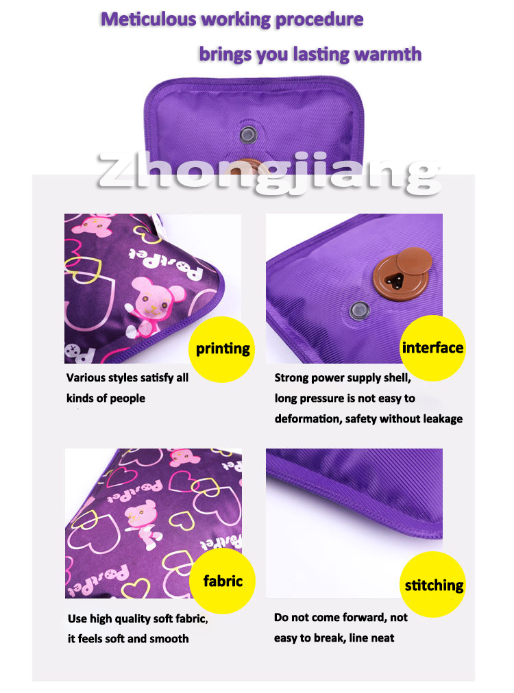 high quality wholesale rechargeable electric hot water bottle waist belt