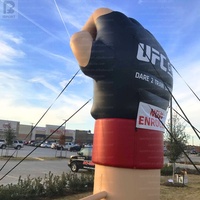 Gant de boxe gonflable géant surdimensionné pour l'ouverture de salle de sport, la promotion de combats de boxe, les événements et les fêtes