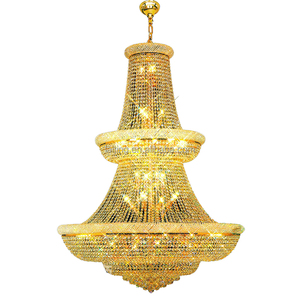 Candelabro de cristal grande personalizado, iluminación de decoración de vestíbulo de hotel, interior, estilo moderno, precio barato de fábrica para proyecto - Product Image 6