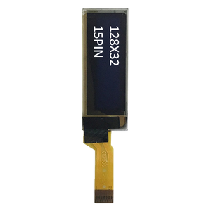 0.91 "OLED Display modulo 128x32 bianco/blu SPI schermo a 15 Pin per piccoli dispositivi elettronici - Product Image 1
