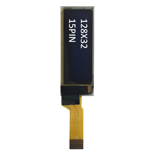 0.91" OLED Display Module 128x32 White/Blue SPI 15-Pin Screen for Small Electronics
