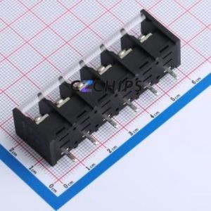 DBT40S-9.5-6P-BK-P Barrier Terminal Block P=9.5mm Connector ( Barrier Type: Two Sides )( Pitch: 9.5mm )( Construction: 1x6P ) - Product Image 2