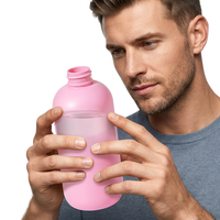 Vente en gros de flacons en plastique PET Boston mats de 350 ml et 400 ml, vides, pour lotion, shampoing, cosmétiques, gel douche, avec pompe, emballage imprimé à l'écran