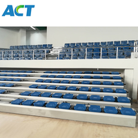 Prix des gradins télescopiques Sièges rétractables opératoires d'intérieur sièges en plastique gradins rétractables en acier gymnases