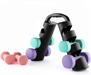 Unisex Dumbbells <strong>Set</strong> With Storage Rack Hand <strong>Weights</strong> 1-10kg For Home Gym &amp; Studio - Product Image 1