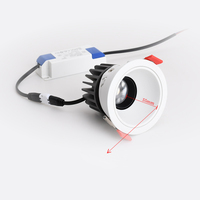 Spot LED COB 15W en aluminium de style contemporain pour intérieur, maison, centre commercial, supermarché