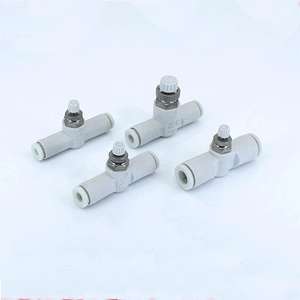 Válvula de Control de Velocidad Tipo SMC, Válvula de Estrangulamiento Neumática AS1001F3001 AS2002F-04/06/08/10-3 Tipo de Partición - Product Image 1