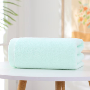 Ensemble de serviettes de bain douces et épaisses en coton 100% avec un design uni teint en couleur unie - Utilisation de luxe pour les spas et les hôtels, résistant aux enfants - Rouya A096 - Product Image 3