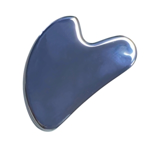 Planche Gua Sha en acier inoxydable 420, outil ergonomique de raclage en métal pour le visage et le cou, lifting musculaire, relaxation, soins de la peau à domicile ou en salon - Product Image 4