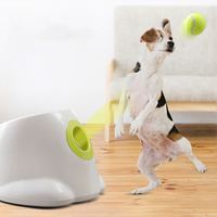 Lanceur de balles de tennis électrique interactif pour chiens, machine automatique de lancer de balles pour petits animaux, jouet d'entraînement intellectuel moderne en plastique