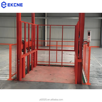 Vente directe d'usine, élévateur de marchandises hydraulique à double rail de guidage, sur mesure, 1,5t, élévateur de marchandises pour entrepôt