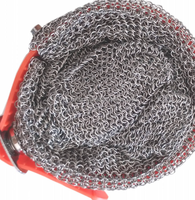 Gant de sécurité en maille d'acier inoxydable - Gant en maille métallique résistant aux coupures et aux éclaboussures pour la transformation alimentaire, la boucherie et l'usage industriel