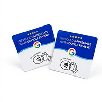 Panneau de table intelligent personnalisable en acrylique avec code NFC et QR, compatible Android, pour avis Google, médias sociaux et engagement client - Chine