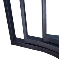 Pieds en métal au design moderne pour tables basses rondes Base en acier en forme de triangle pour table basse en verre