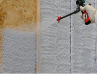 GNS TA88 Mousse de revêtement en polyuréthane en spray, isolation thermique et acoustique pour toiture
