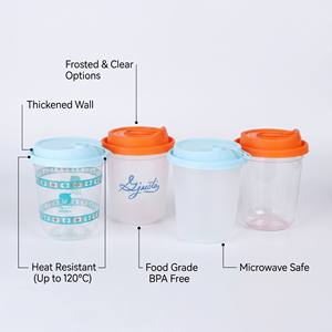 Gobelets en plastique jetables personnalisés en forme de U de 12 oz pour le jardin botanique, les expositions en plein air, les promenades dans la nature, les articles de restauration - Product Image 3