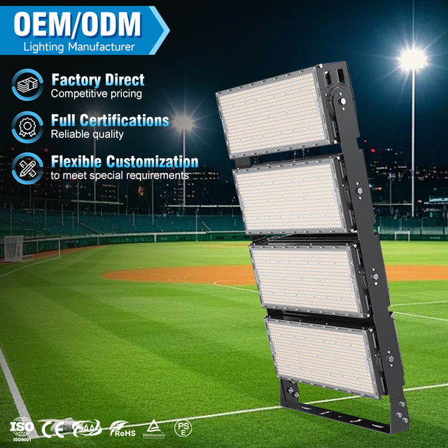 Factory Wholesale Price Ip66 Waterproof Outdoor High Mast Floodlight 500w 1000w 1500w 2000w Simple Flood Stadium Light