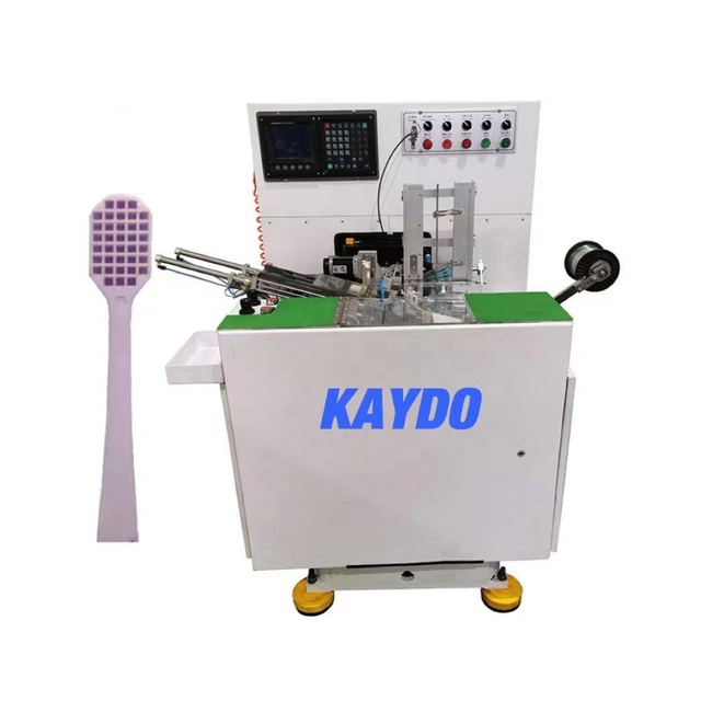Automatic Grade Bamboo Toothbrush Tufting Making Machine with Blister Paper Inserting Feature