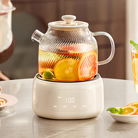 Bouilloire Électrique Entièrement Automatique Multifonctionnelle avec Contrôle de Température, en Verre Borosilicate, 1.6-2.0L, pour la Maison et l'Extérieur