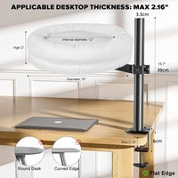 Lit de bureau surélevé pour chat 360 hamac rotatif à hauteur réglable avec coussin amovible