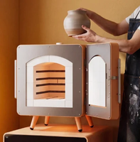 Four électrique domestique 16L, mini-four électrique intelligent - Four à haute température pour la cuisson de la poterie et de la glaçure, équipement de cuisson de la poterie