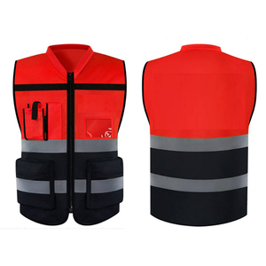 Gilet réfléchissant en polyester, gilet en filet réfléchissant transparent, sécurité japonaise - Product Image 4