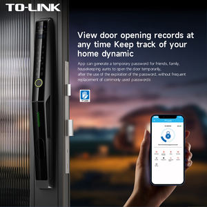 Puerta corredera de aluminio Tolink, impermeable, Palma, vena, huella dactilar, código Digital, cerraduras de puerta <span class=keywords><strong>Exterior</strong></span> inteligentes con reconocimiento Facial - Product Image 4