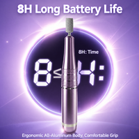 Mini perceuse à ongles sans fil 45000 tr/min, lime à ongles électrique rechargeable, ponceuse à ongles portable, batterie 1800 mAh