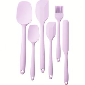 Juego de 6 Utensilios de Repostería de Silicona de Grado Alimenticio, Resistentes a Altas Temperaturas y Ecológicos, Personalizados: Espátula, Raspador, Brocha, Cuchara - Product Image 4