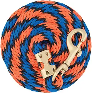 cotton horse lead rope custom color horse lead rope