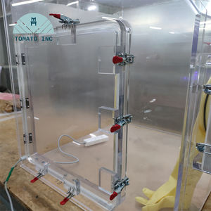 Boîte anti-poussière en acrylique, boîte à gants sous vide simple, boîte de travail sans poussière, opération d'isolation en laboratoire, boîte stérile d'usine - Product Image 5