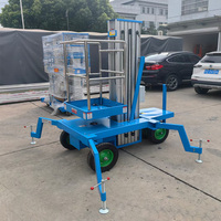 Eterlift Mobiler Vertikaler Mastlift Einzel-Säulen-Aluminiumlift, 4-16m Hubhöhe 120kg-200kg Tragfähigkeit Hydraulischer Personenlift