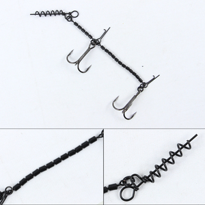 Selco Lokken Vissen Stinger Haak <span class=keywords><strong>Rig</strong></span> Voor Snoek Roofdier Met Hoge Kwaliteit Roestvrij Staal - Product Image 3