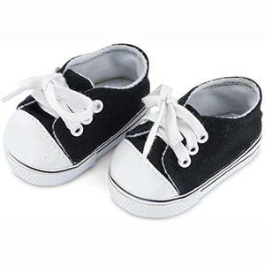 Chaussures décontractées en toile BLACK HORSE pour poupées, baskets souples, modèle éducatif DIY, mini-jouet pour poupées <span class=keywords><strong>de</strong></span> 18 pouces, écologiques, faites à la main, unisexe - Product Image 2