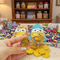 2026 Tarro de plástico creativo con forma de coche, moneda de chocolate dorada sólida, juguete divertido de dulces para niños, regalo, recuerdo de fiesta, venta al por mayor