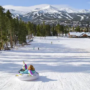 Aangepaste Eenhoorn Harde Bodem Sneeuw Buis Winter Speelgoed Koude-Slip Opblaasbare Sneeuw Ski Jet Buis