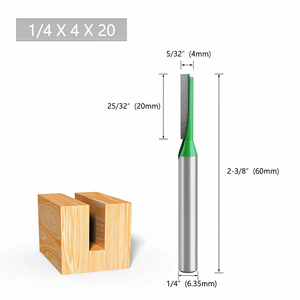 <span class=keywords><strong>Fraise</strong></span> droite à une dent durable en acier rapide, revêtement AlTiN, lame à changement rapide, pour le travail du bois et le bricolage, lot de 7 pièces de différentes tailles - Product Image 5