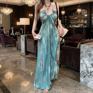Robe Bohème 2026 pour <span class=keywords><strong>Femme</strong></span> – Nouvelle Collection Été Style Français – Idéale pour Photos de Voyage et Plage – Jupe Longue Élégante – Vente en Gros Promotionnelle - Product Image 1