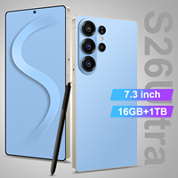 Smartphone 5G S26 Ultra à écran OLED 90Hz de 7,3 pouces, processeur Deca Core, 1 To de stockage, 16 Go de RAM, CDMA LTE – Vente Flash