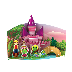 Juguete de <span class=keywords><strong>cuento</strong></span> de hadas de papel de espuma, puzle de Capo de montar <span class=keywords><strong>en</strong></span> 3D pequeño rojo con 14 Uds. - Product Image 4