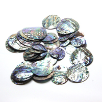 Vente en gros de pierres d'ormeau naturelles, pièces de coquillages rondes de 25 mm à 55 mm, perles de corail pour la fabrication de bijoux, marque LANGYUE, pierres précieuses décoratives